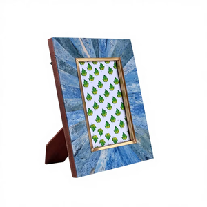 กรอบรูปฝังกระดูกสัตว์ทำมือสุดหรูหรา ตกแต่งอย่างมีระดับสำหรับวางบนโต๊ะในห้องนั่งเล่น ของตกแต่งบ้าน ของขวัญ - Product Image 1