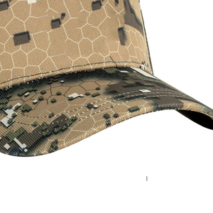 Hot Custom Pattern Logo Outdoor Camouflage Hat with Ears Summer Adjustable Back Hunting Hunting <b>Cap</b> Denim Fabric Hats for Men - Product Image 3