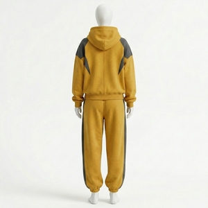 Custom Men's Cotton Sportswear Suit Vintage Winter Athletic Tracksuit - Product Image 2