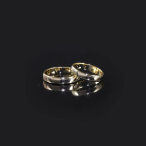 Classic 925 Silver Rhodium Plated Moissanite Engagement Bands Unisex <b>Plain</b> Design 12 GM for Engagement Occasion - Product Image 1