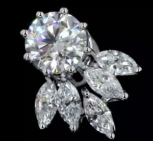 Round Cut & Marquis Shape <b>Earring</b> Lab Grown Diamond Wedding Earrings925 Sterling <b>Silver</b> <b>Earring</b> Lab Diamond <b>Stud</b> <b>Earrings</b> - Product Image 1