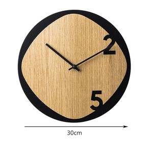 Natural Wooden <b>Clock</b> Low Cost Handmade <b>Wall</b> <b>Clock</b> for Living Room <b>Bedroom</b> Office and Gift Decoration - Product Image 5