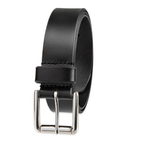 Cuir de vachette personnalisé OEM pour hommes, décontracté, de haute qualité, en cuir véritable, avec boucle argentée, tressé, robuste, options de logo personnalisé, premium - Product Image 1