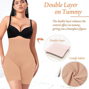 Faja moldeadora de piernas premium con compresión de cintura alta para curvas suaves y soporte cómodo durante todo el día - Product Image 3