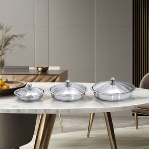 Plat de service royal en acier inoxydable - Product Image 2