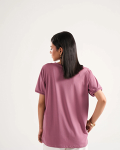 เสื้อยืดลำลองผ้าขนสัตว์สำหรับผู้หญิง - เนื้อผ้านุ่ม สวมใส่สบายทุกวัน เพื่อความสบายและแฟชั่นในชีวิตประจำวัน - Product Image 4
