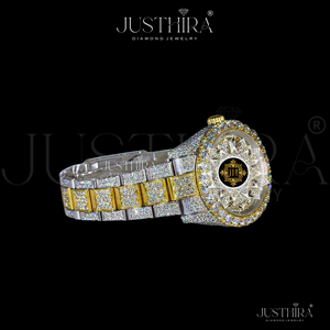 Reloj RLX Totalmente Cubierto de Diamantes VVS Moissanite, Joyería Hiphop, Aleación de Cuarzo, Cristal, Regalo para Compromiso, Fiesta, Boda, Aniversario - Product Image 3