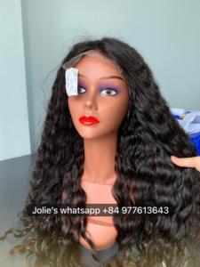 Les meilleures ventes de perruques frontales de 28 pouces de l'usine du Vietnam Extensions de cheveux humains bruts de meilleure qualité avec un style de boucles à bon prix - Product Image 4