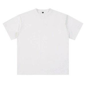 เสื้อยืดคอกลมแขนสั้นทรงปกติสีเบจสำหรับผู้ชาย ผ้าฝ้ายเจอร์ซีย์ 100% สไตล์ลำลอง สีพื้น พิมพ์ลายดิจิทัล ระบายอากาศได้ดี - Product Image 5