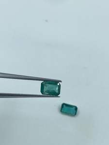 มรกตธรรมชาติทรงบาแกตต์สีเขียว 4x6 มม. 0.90 กะรัต สำหรับทำเครื่องประดับ - Product Image 2