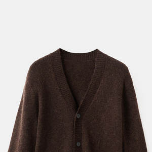 Cárdigan de punto personalizado para hombre para uso al aire libre, estilo casual, precio asequible, cárdigan para hombre con bordado personalizado - Product Image 3