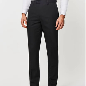 Pantalones de vestir de lujo accesibles de corte recto, estilo coreano hecho a mano, colección primavera, británicos, de cintura alta y corte ajustado con dobladillo largo. - Product Image 1