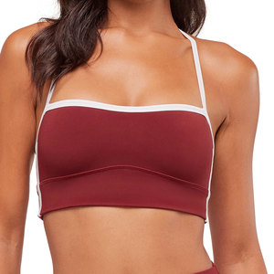 Hot Selling Breathable Seamless Sports Bra <b>Top</b> Fitness Solid Plus Size Sports Bra - Product Image 1