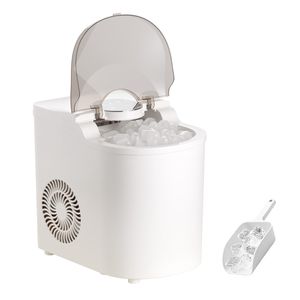 Macchina per il ghiaccio portatile da 7 minuti e 6 cubetti, produzione giornaliera di 26 libbre, autopulente, con paletta per il ghiaccio - Product Image 1