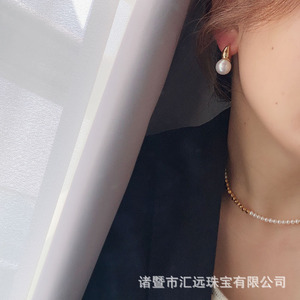 Boucles d'oreilles pendantes en argent S925 de haute qualité, perles d'eau douce Edison de 8 à 13 mm, couleur blanche, bijoux élégants et tendance - Product Image 3