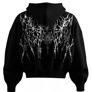 Ensemble de survêtement en coton 100% surdimensionné et lourd du fabricant, sweat-shirt brodé et pantalon de survêtement, coupe ample pour homme, pour l'automne - Product Image 1