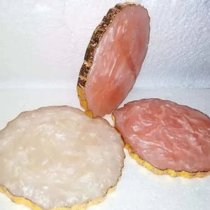 Nouveaux sous-verres couleur rose faits à la main, modernes, pour tasses à thé, 10 mm, écologiques, prix de gros, tapis et sous-verres colorés pour la table - Product Image 1