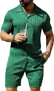 Men Summer <b>Knitted</b> Embroidered 100% Cotton Quick Dry Short Sleeve Custom Logo Joggers Suits <b>Set</b> Shirt and Short <b>Set</b> - Product Image 3
