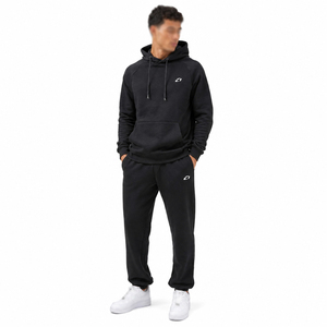 Survêtement athlétique pour homme, logo personnalisé, deux pièces, sweats à capuche, hiver, 100% coton molletonné, manches classiques, respirant, style streetwear, coupe oversize - Product Image 1