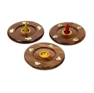 Porta Incienso y Porta Velas de Madera de Alta Calidad para el Hogar, Templos Festivos, Uso en Aromaterapia, Elegante Porta Incienso y Bandeja - Product Image 4