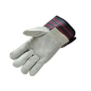 Gants de travail en cuir de vachette pleine fleur robustes de qualité supérieure, certifiés CE, anti-coupure, 11 oz, pour la sécurité industrielle et la protection des mains - Product Image 4