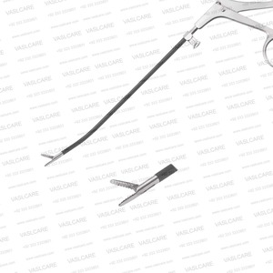 Pince à préhension frontale Daniel Endoforehead 6 po, courbée à droite, malléable, isolée, instrument endoscopique pour chirurgie plastique frontale Vaslcare - Product Image 4