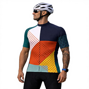 Maillot de cyclisme pour hommes de haute qualité, design tendance, logos d'équipe personnalisés par sublimation, uniforme de cyclisme sans couture - Product Image 1