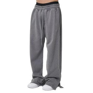 Pantalon de jogging ample personnalisé pour homme avec poches arrière et revers élastiques – Confortable pour le streetwear décontracté - Product Image 2