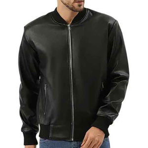 Chaqueta de Cuero con Revestimiento Vintage de Primera Calidad, Marca New Look, Personalizada, con Cuello Alto para Hombre, Estilo Otoñal de Moda - Product Image 2