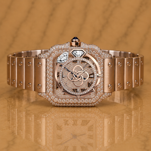Montre bracelet de luxe haut de gamme en moissanite pour homme, entièrement sertie de pierres - Product Image 1