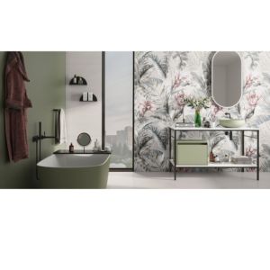 Revêtement mural en carreaux de porcelaine émaillée sculptée, grand format 600x1200, texture luxueuse pour projets immobiliers commerciaux - Product Image 1