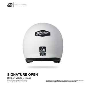 Casco abierto JP Signature Open Solid Broken White Gloss, brinda seguridad moderna para una comodidad y protección inigualables al conducir. - Product Image 2