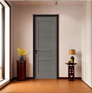 Puertas de Madera Sólida WPC de Diseño Clásico, Puerta Compuesta de Alta Calidad, Interior Impermeable e Insonorizado, para Apartamentos, Hoteles y Uso Comercial - Product Image 6