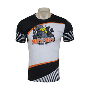 Camiseta de Fútbol Americano Personalizada con Diseño de Mineros, Impresión por Transferencia de Calor 100% Poliéster, Secado Rápido para Verano - Product Image 2