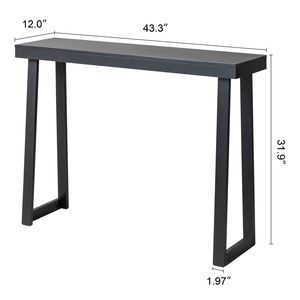 Moderno in legno massello di pino tavolo Console stretta per ingresso corridoio soggiorno tavolo di accento salvaspazio per piccoli spazi per divano - Product Image 4