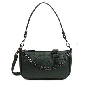 Sac à bandoulière vert en cuir véritable pour femme, mini sac à main à poignée supérieure, artisanat du cuir - Product Image 5