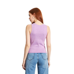Débardeurs en jersey de coton pour femmes, coupe ajustée, légers et respirants, nouveaux modèles pour le sport, le yoga et l'entraînement - Product Image 3