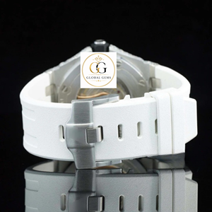 Best Selling New Unisex Stainless Steel Yellow Gold White Gold Luxury Mechanical Iced Moissanite Analog Watch Auto Date Glass - Product Image 4