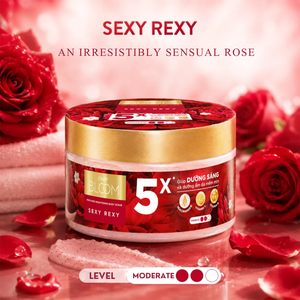 Vietnam Manufacture <b>Perfumed</b> Brightening Body Scrub Cindy Bloom Sexy Rexy 220g Exfoliating Moisturizing Long-Lasting - Product Image 1