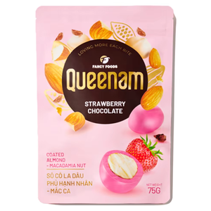 Hot Selling Dragee <b>Chocolate</b> Factory Supplier Direct Sale OEM/ODM HALAL Strawberry <b>Chocolate</b> Coated Almond Macadamia Nuts 75G - Product Image 1