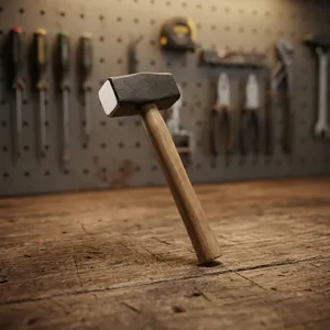 Marteau de sécurité en acier au carbone solide avec manche en bois marteau industriel de bonne qualité en différentes tailles à bas prix - Product Image 3