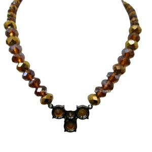 Collier haut de gamme Bijoux de mode pour femmes de l'Inde Look tendance Collier en résine fait main avec finition attrayante - Product Image 4