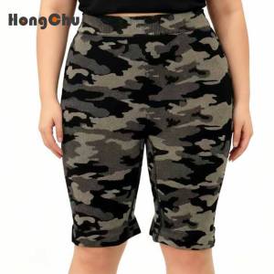 Pantalones Cortos Deportivos de Yoga para Mujer, Populares, con Estampado de Camuflaje, Casuales, Transpirables, de Corte Recto - Product Image 6