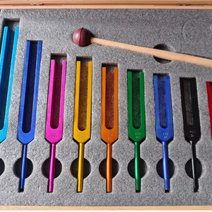 Kit de diapones Solfeggio de 9 piezas – Frecuencias curativas sin peso con estuche de madera. - Product Image 1