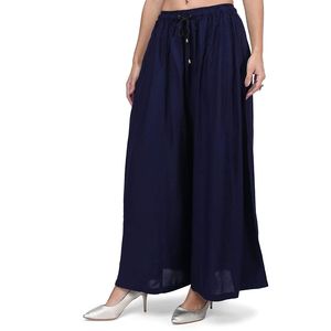 Pantalon décontracté pour femme, respirant, taille haute, coupe large, avec fermeture élastique, style droit ample pour le printemps - Product Image 4