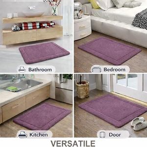 Tapis de salle de bain personnalisé en polyester tufté à la machine, épais, antidérapant, de haute qualité, lavable en machine, tapis doux pour usage domestique sur mesure - Product Image 2