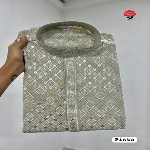 Dernière conception de mariage et fête pour hommes fatigués Kurta disponible au prix de gros de l'Inde pour l'exportation - Product Image 6