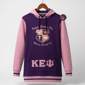 Kapa Epsilon Psi Precio al por mayor Mujeres Vestidos largos con capucha Precio bajo Sin MOQ Sudaderas con capucha de poliéster - Product Image 1