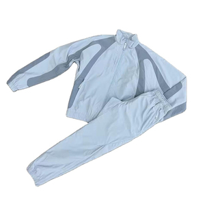 Custom Solid Breathable Nylon <b>Windbreaker</b> Streetwear <b>Vintage</b> Tracksuits Jogging Suits Drawstring Closure Men Tracksuit - Product Image 5