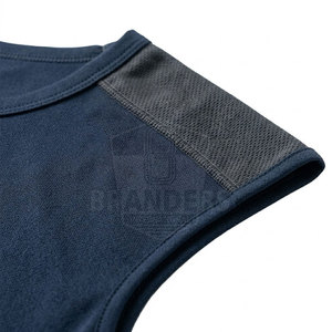 Camiseta sin mangas personalizada para hombre, de alto rendimiento, transpirable, para fitness, ejercicio, gimnasio y entrenamiento. - Product Image 5